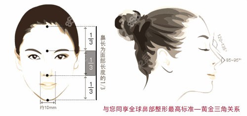 上海玫瑰医疗美容医院隆鼻黄金美鼻标准